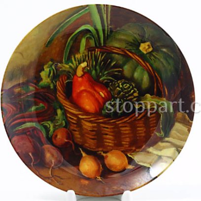 Декоративная тарелка «Натюрморт с овощами 1936 г.(с тыквой)»