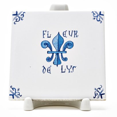 Изразец «Голландский. Fleur de Lys»
