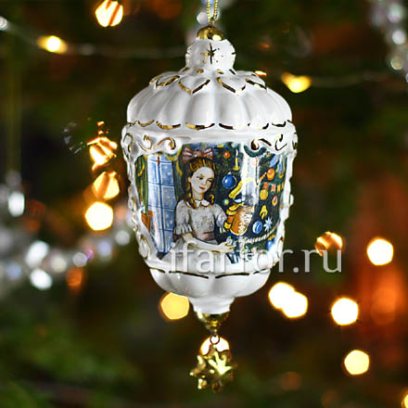 Елочная игрушка «Фонарик ажурный»