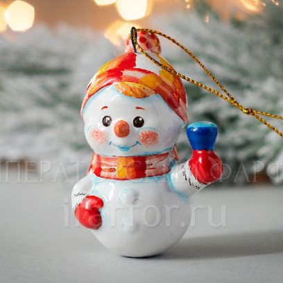Елочная игрушка «Снеговик»