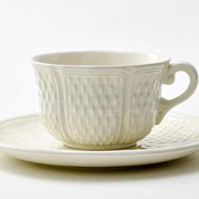 Чашка с блюдцем чайная «PONT AUX CHOUX WHITE» 1/2