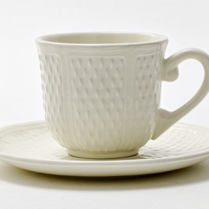 Чашка с блюдцем чайная «PONT AUX CHOUX WHITE» 1/2