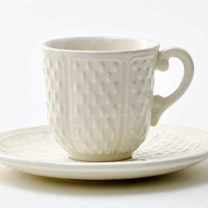 Чашка с блюдцем кофейная «PONT AUX CHOUX WHITE» 1/2