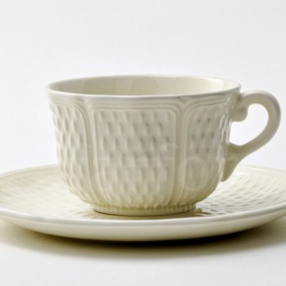 Чашка с блюдцем чайная «PONT AUX CHOUX WHITE» 1/2