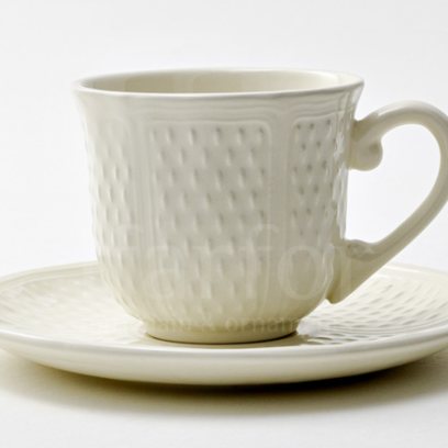 Чашка с блюдцем чайная «PONT AUX CHOUX WHITE» 1/2