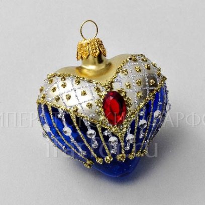 Елочная игрушка «Сердечко»