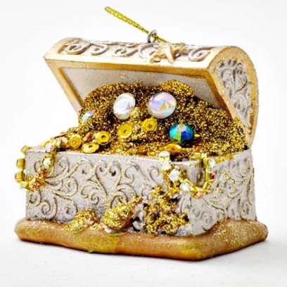 Елочная игрушка «Сундук с сокровищами»