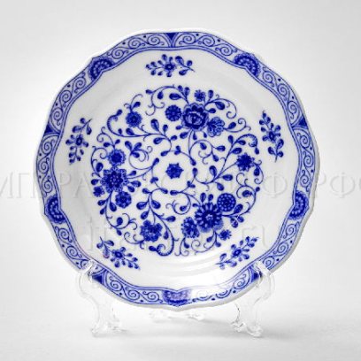 Блюдце кофейное «Alte Ranke blau»