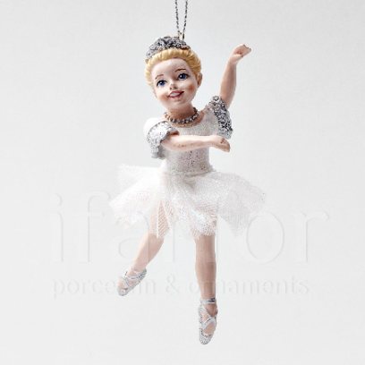 Елочная игрушка «Маленькая балерина Снежная королева»
