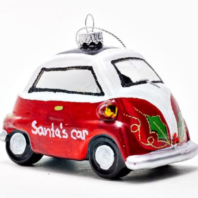 Елочная игрушка «Автомобиль Деда Мороза»