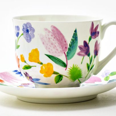 Чашка с блюдцем чайная «Primavera» 1/2