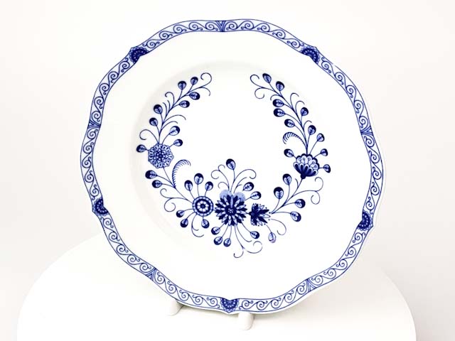 Тарелка глубокая «Alte Ranke blau»